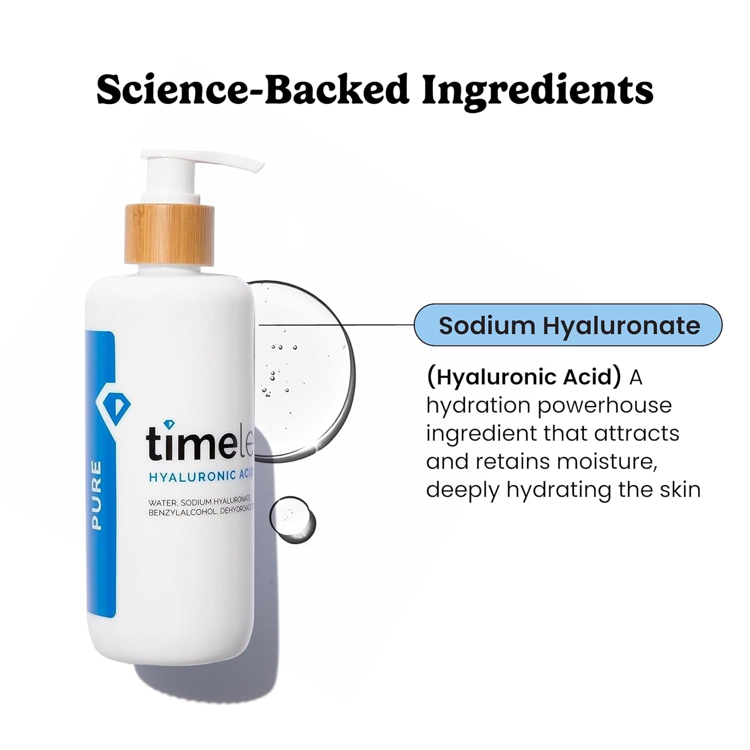100% Pure Hyaluronic Acid Serum - Hydrating Fragrance-Free Face Serum for Skin Care - 8 Oz